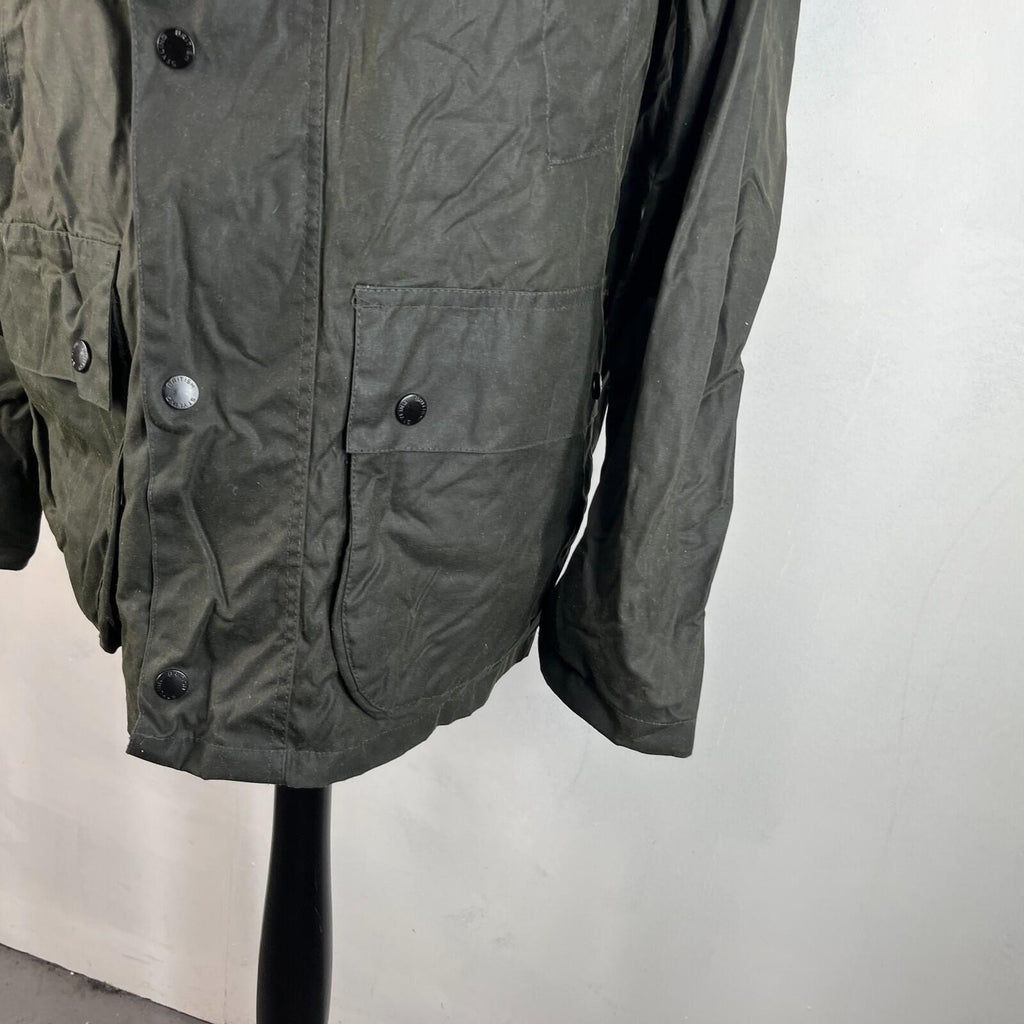 Crane Wax Jacket in Dark Green Waxed Cotton size Large