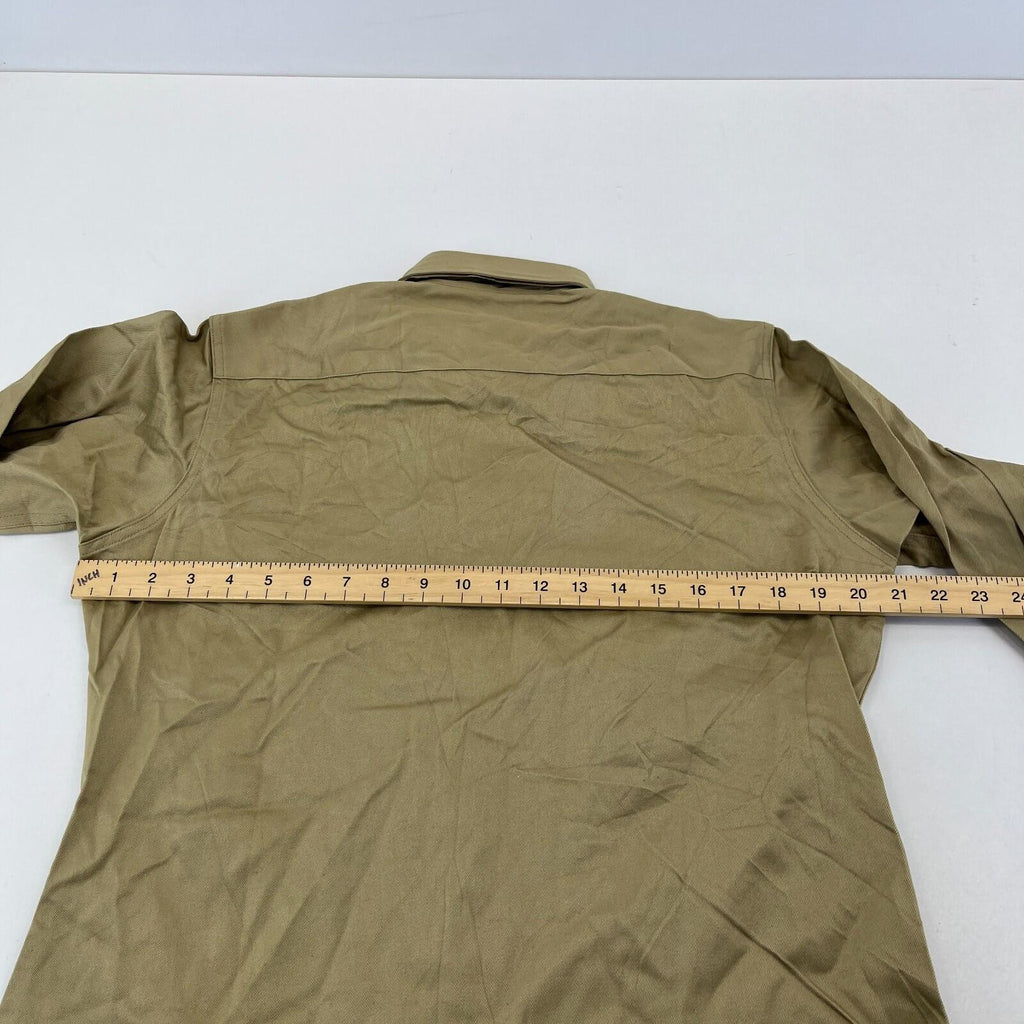 Vintage US Army Khaki Long Sleeve Shirt New Deadstock size 14 1/2 (UK Large)