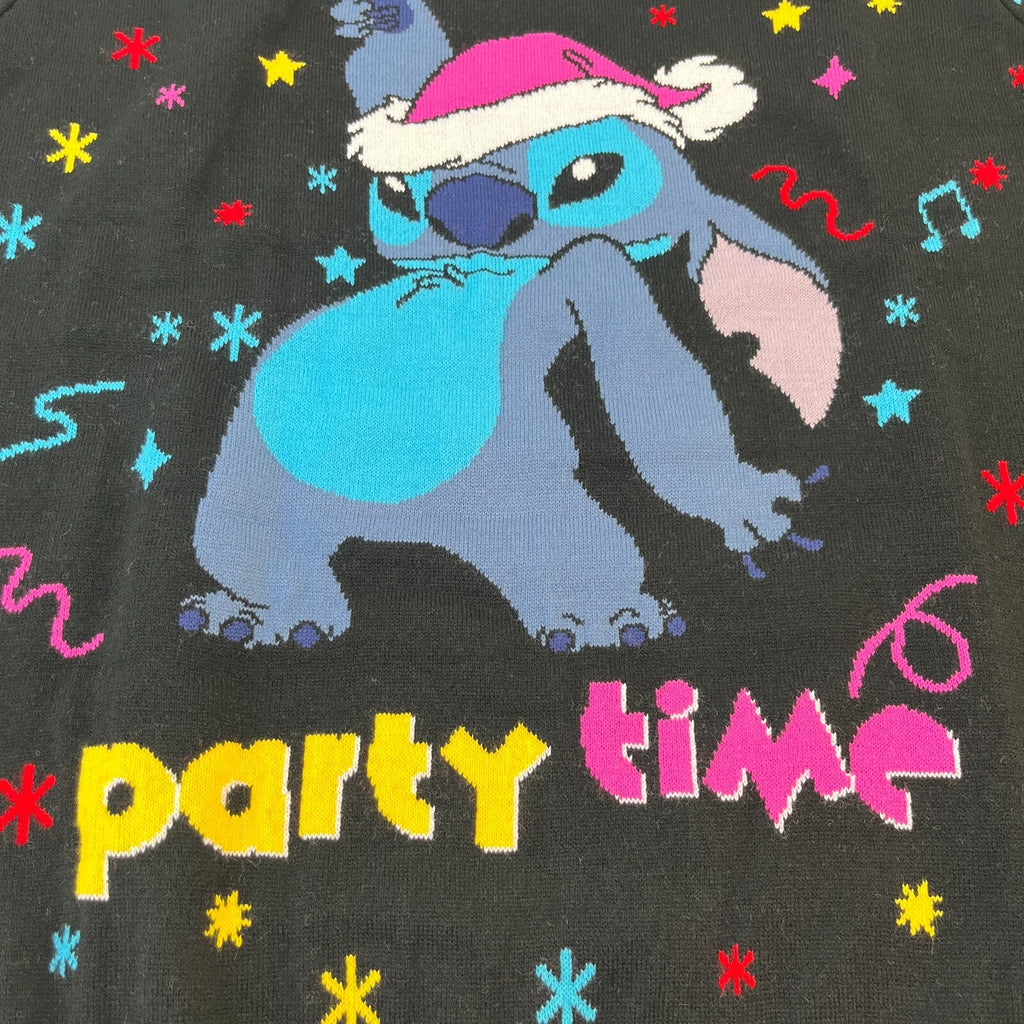 Disney Lilo and Stitch "Party Time" Jumper size M Festive Christmas - New