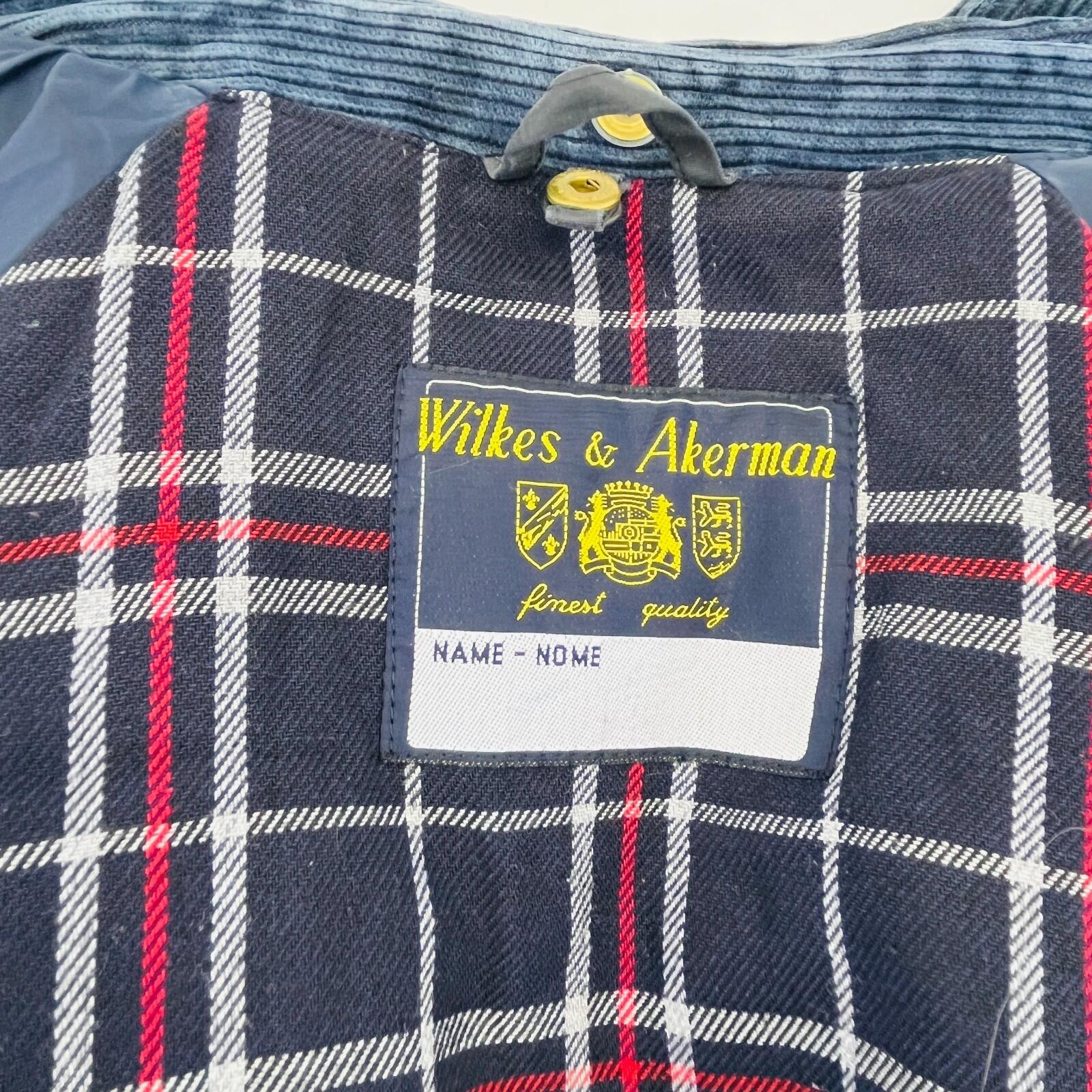 Wilkes & Ackerman Men's Outdoor Wax Jacket in Dark Blue size Large