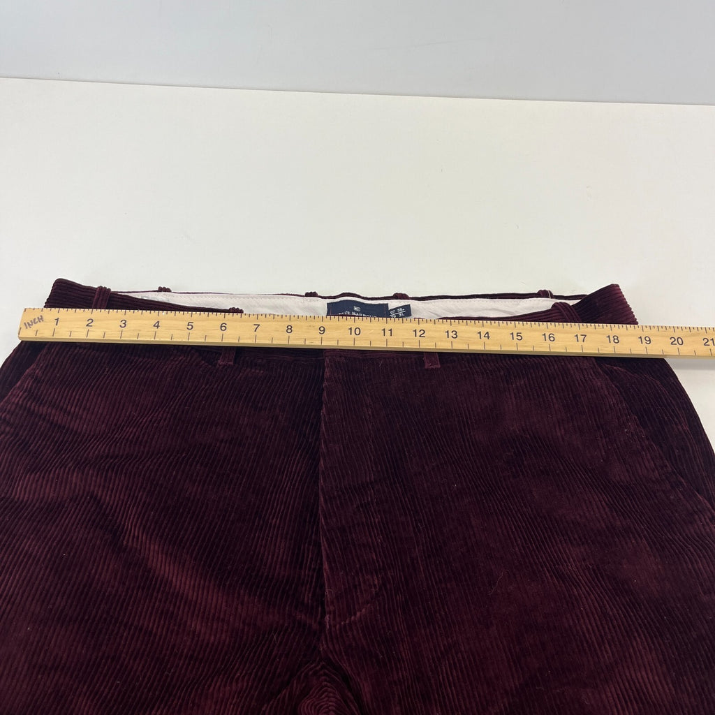 Blue Harbour Corduroy Cord Trouser Burgundy Red W38" L30"