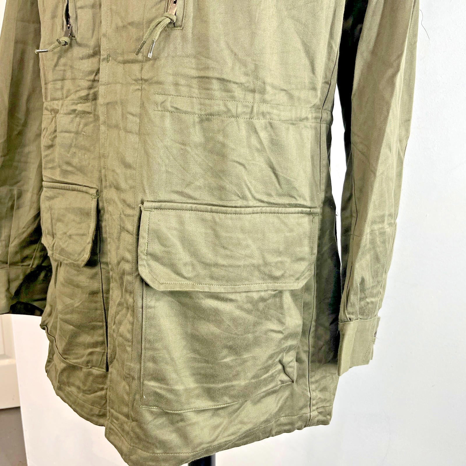 1968 French Army Combat Jacket Parka in Olive Green size 92 L - Near Mint