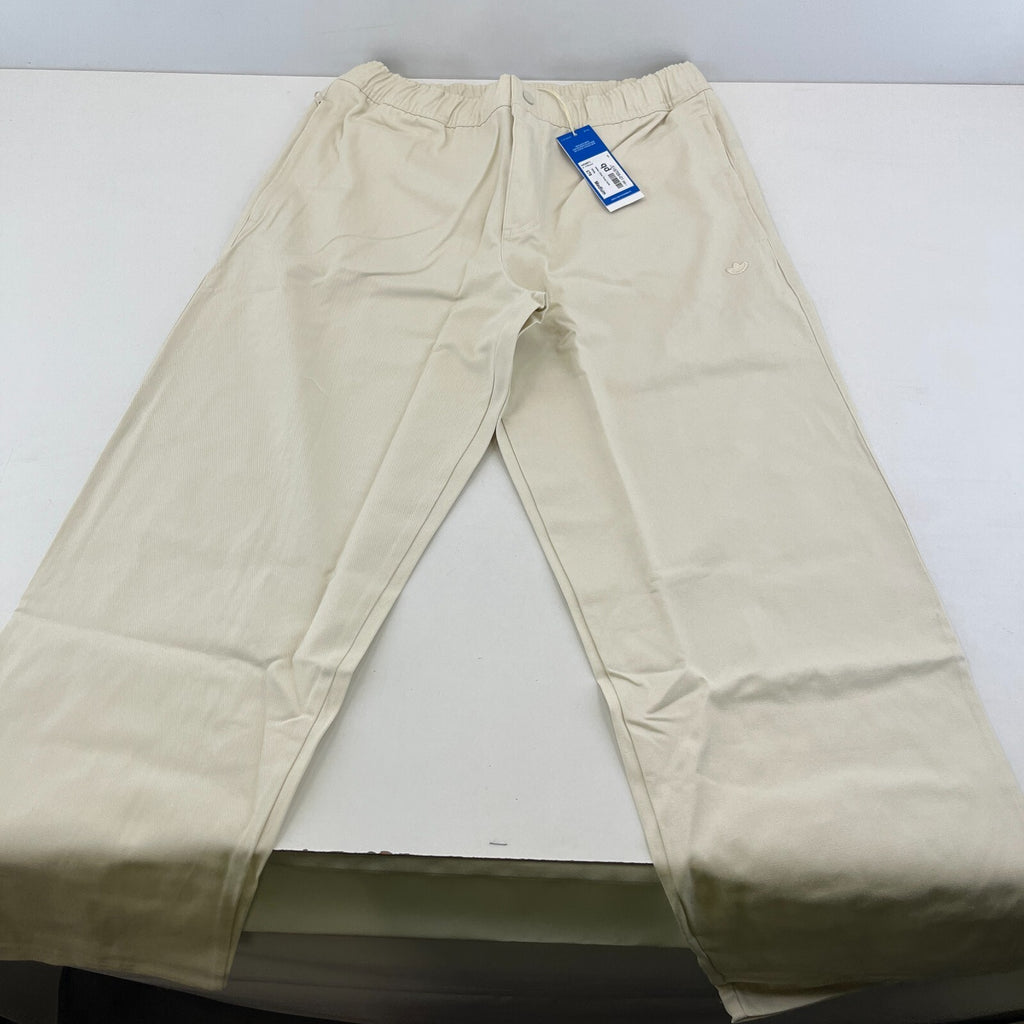 Adidas Originals Chino Pants size M Light Beige Straight Leg Chinos Trousers