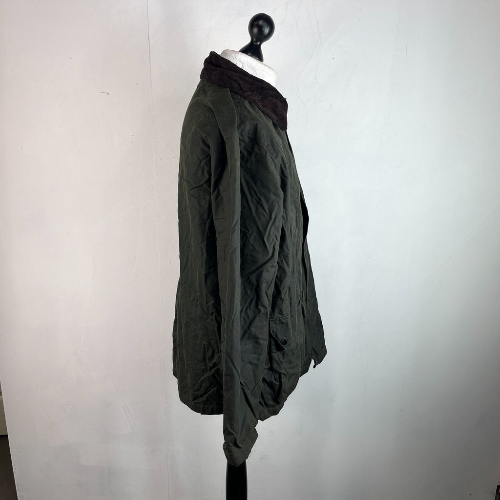 Crane Wax Jacket in Dark Green Waxed Cotton size Large