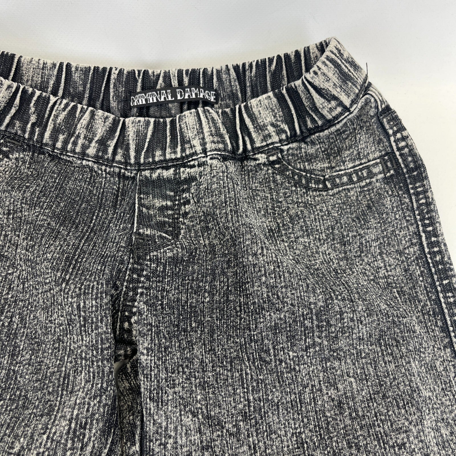 Criminal Damage Black Stonewash Jeggings UK size 6 NWOT