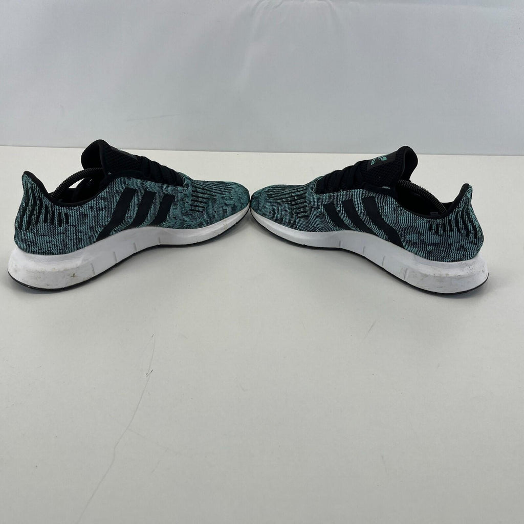 Adidas Swift Run Mens Trainers Mint Green Mesh Knit UK size 10.5 - VGC