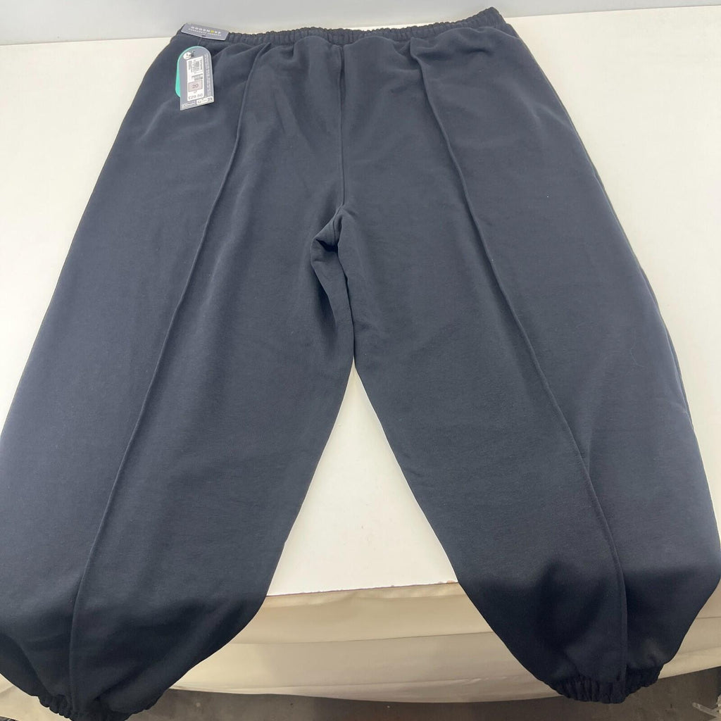 M&S Ladies Goodmove Parachute Joggers Cuffed Trousers Pants Black BNWT size 20
