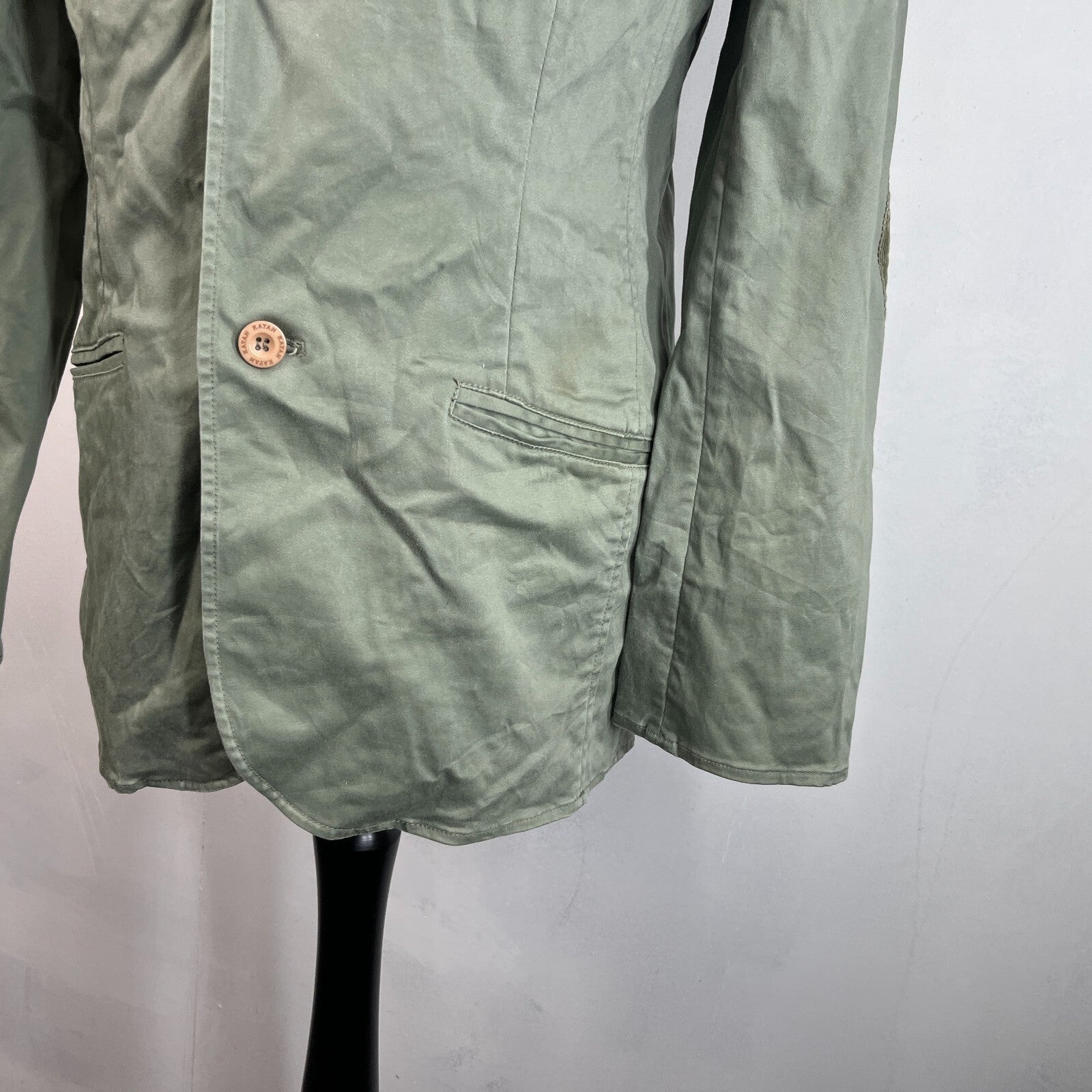 Keyan Olive Green Chino Chore Jacket size Large