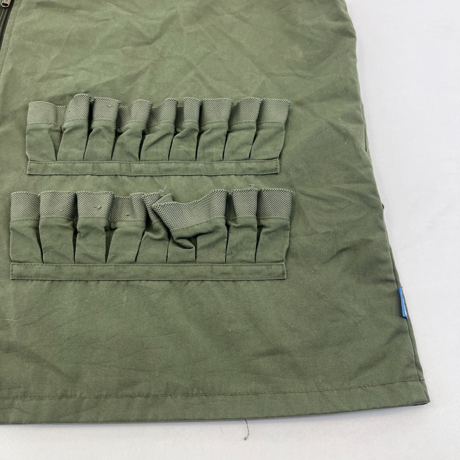 Decathlon Men's Shooting Vest in Olive Green Cotton Canvas size 3XL