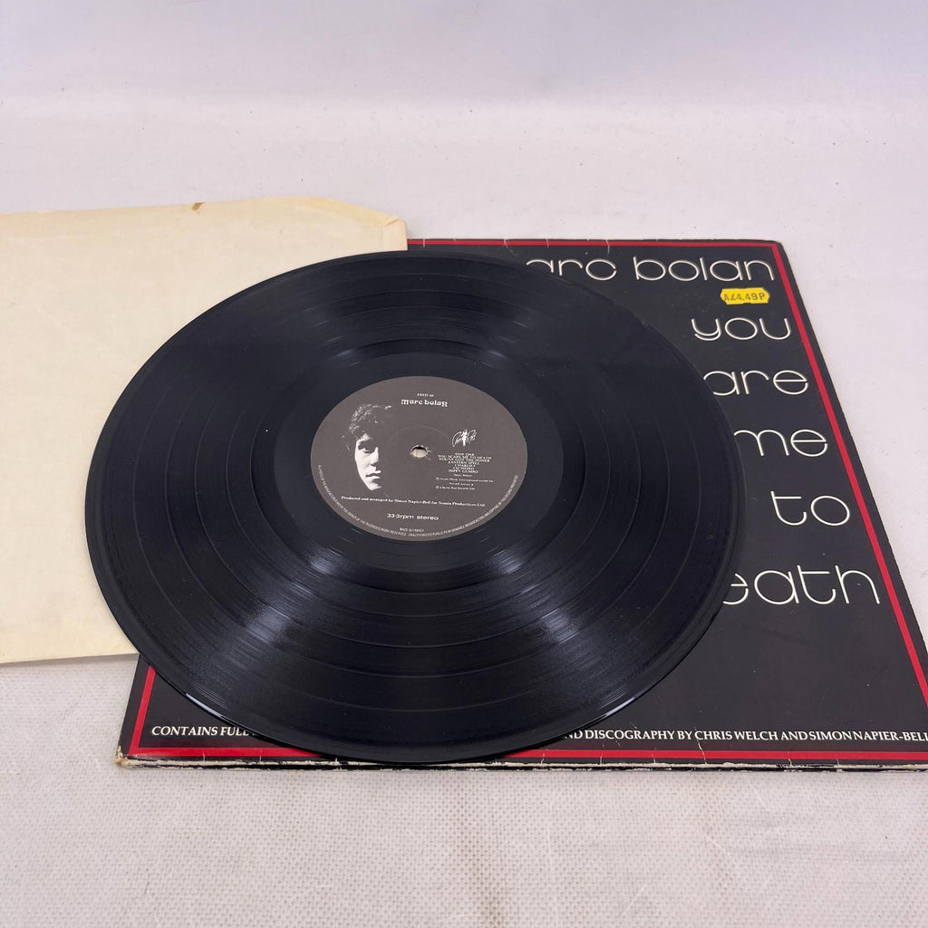 Marc Bolan /You Scare Me To Death UK 12" Vinyl LP 1981 Gatefold Book Rock/Glam