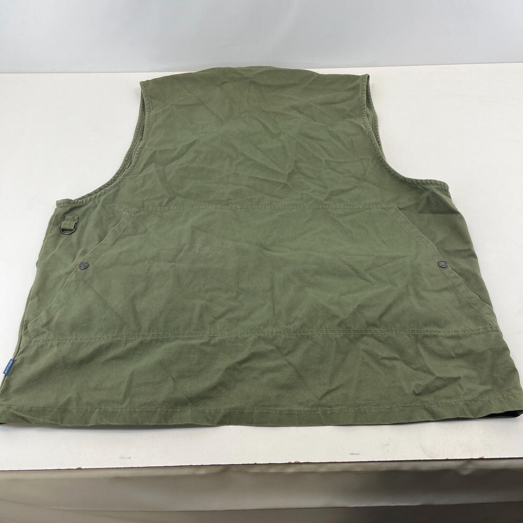 Decathlon Men's Shooting Vest in Olive Green Cotton Canvas size 4XL