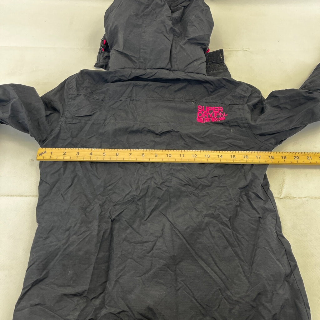 Superdry Professional Windcheater Jacket Women's size Small - Black / Pink