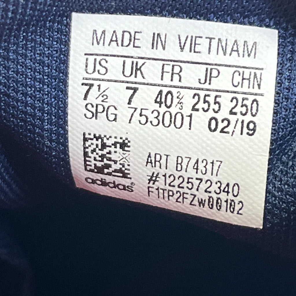 Adidas VS Pace Trainers Casual Shoes in Navy Blue & Red UK size 7 / EU 40 2/3