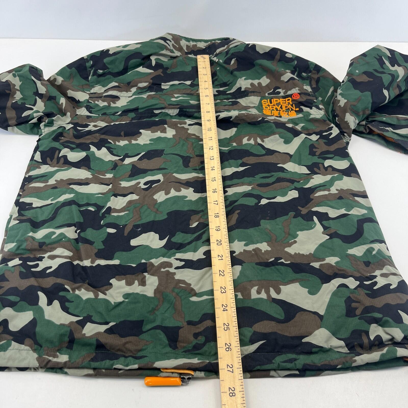 Super Dry Professional The Windhiker size Large Camo Green Light Jacket Coat