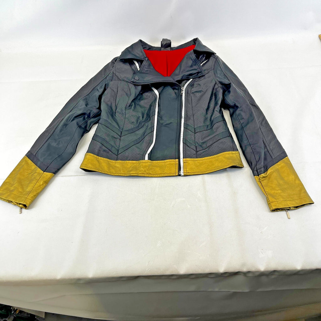Marvel Studios Black Widow Faux Leather Jacket Coat size S Movie Film Cosplay