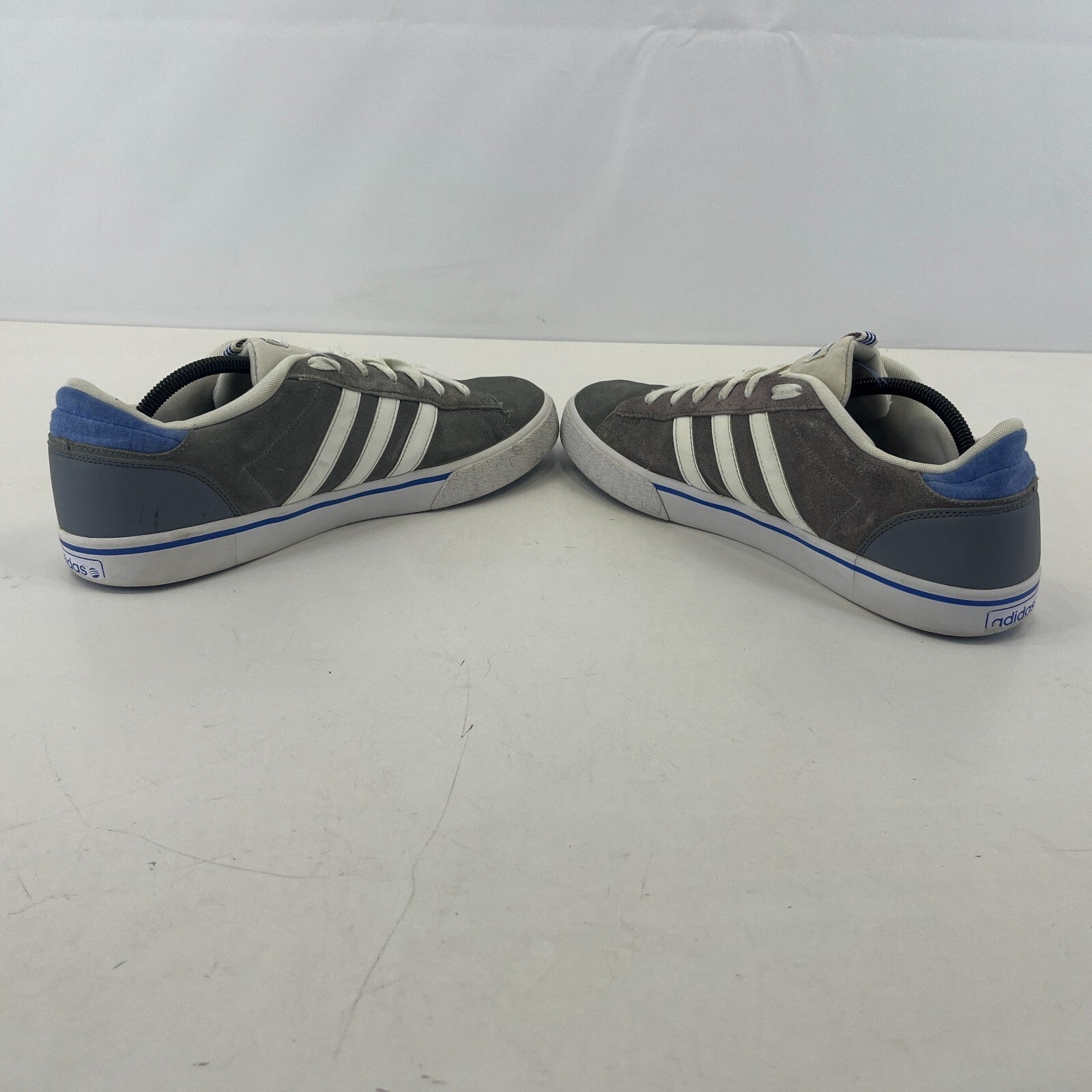 Adidas Neo Suede Leather Trainers in Grey Blue 2015 size UK 12 EU 47 1/3