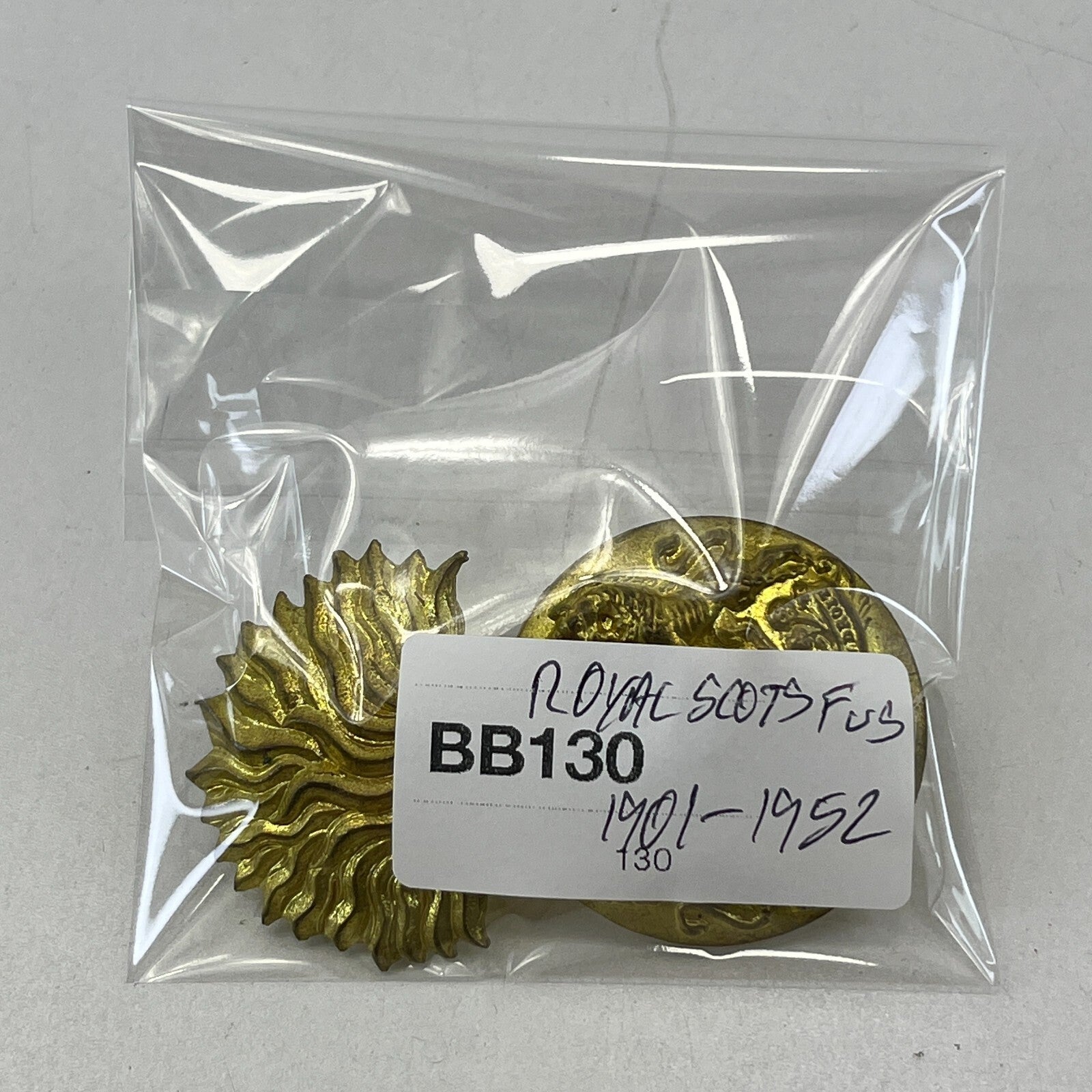 Royal Scots Fusiliers Scottish Regiment Cap Badge 1901-1952 Genuine British Army