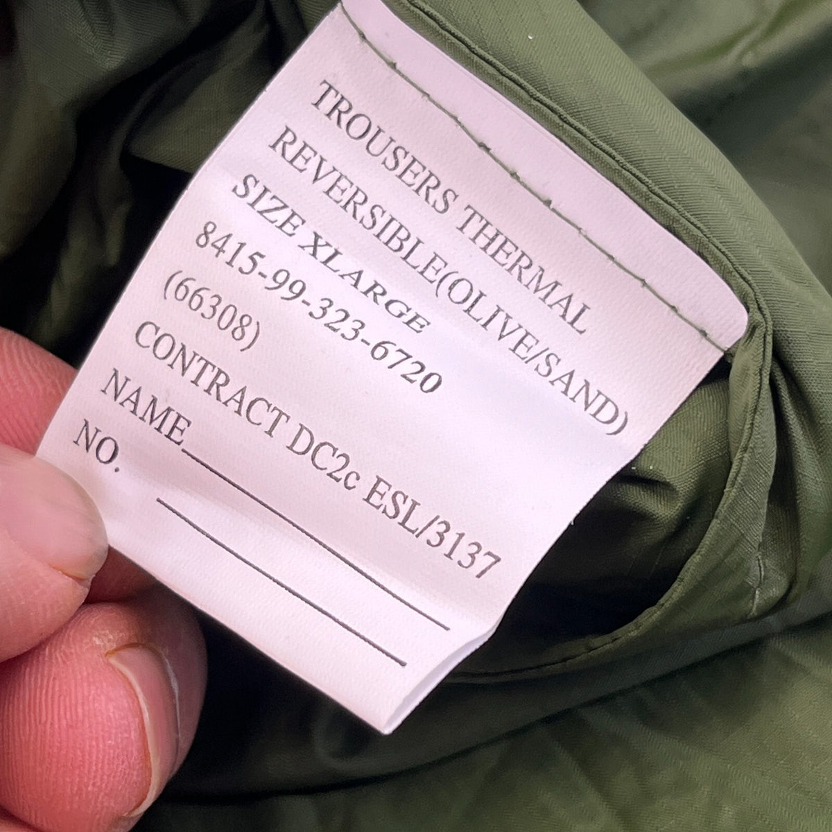 British Army Thermal Softie Trousers Reversible Winter Pants Warm size XL
