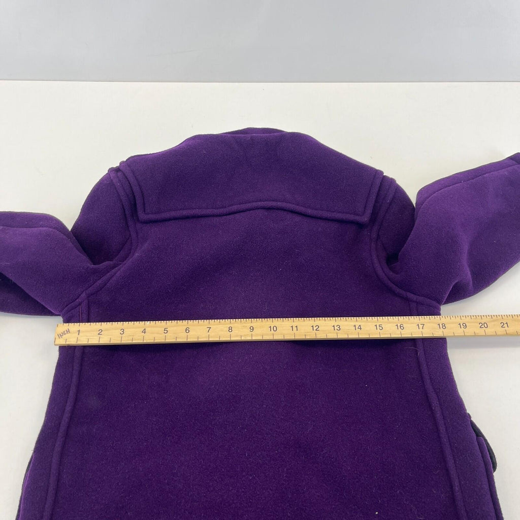 Genuine Gloverall Girls Wool Duffle Coat in Purple age 10 Years - Hooded Toggle