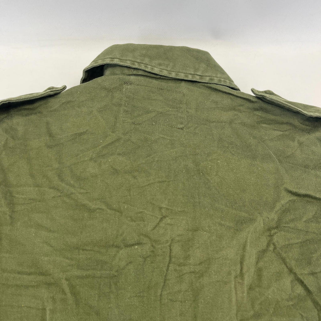 Vtg Dutch Army Combat Field Jacket size M Netherlands Issue Olive Green Fishing