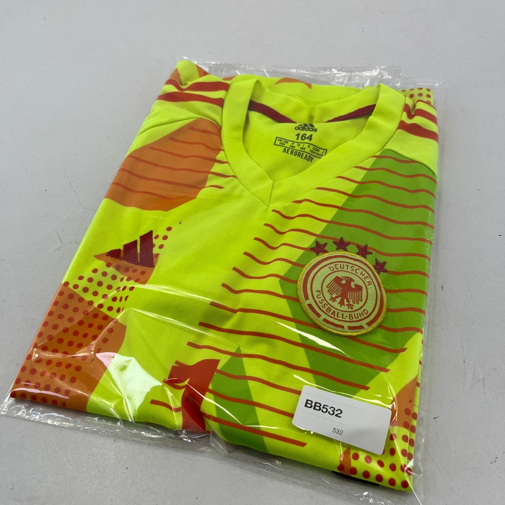 Adidas Germany 2024 Tiro T24 Pro Short Sleeve Goalkeeper Shirt size 164 13-14yrs
