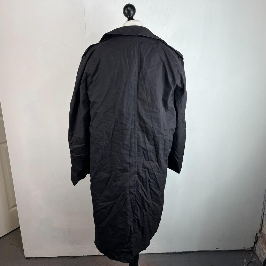 Genuine US Navy Black Trench Coat with Removable Liner size 44R Formal Military