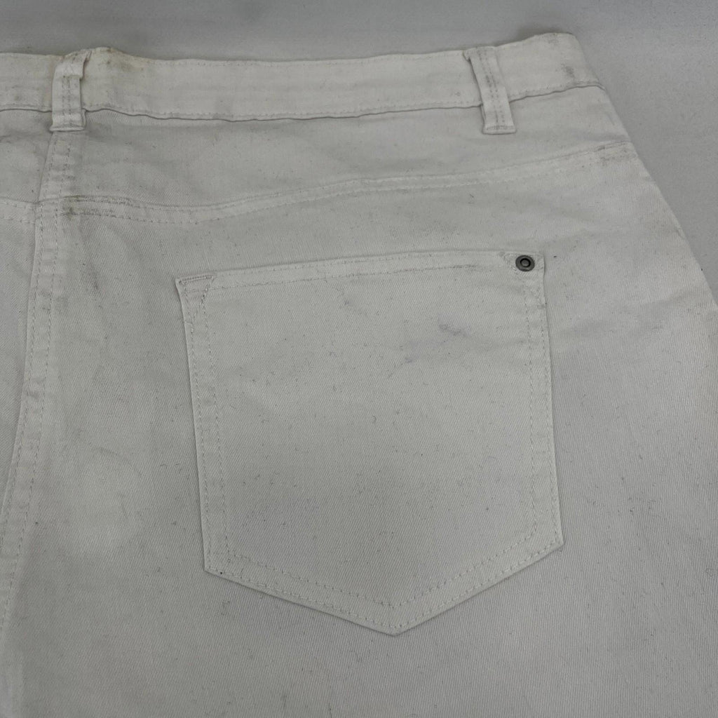 Nutmeg Skinny Tapered Jeans in White UK Women's size 22 - NWOT