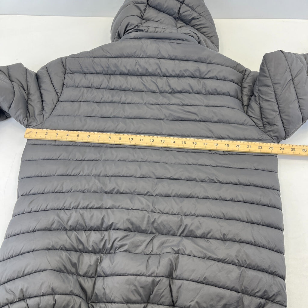 Geographical Norway Amigo Men’s Puffer Jacket XL Dark Grey Hooded Quilted Coat