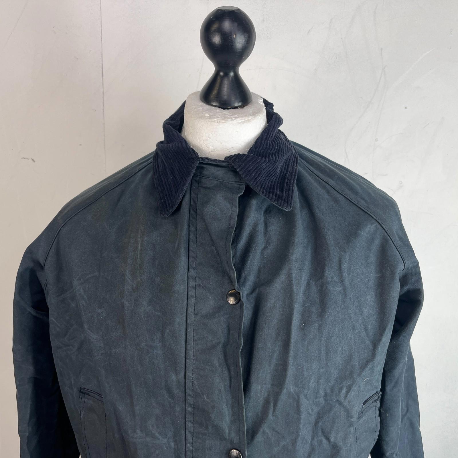 Stormtite Super Hunter Women's Wax Jacket  in Navy Blue UK size 14