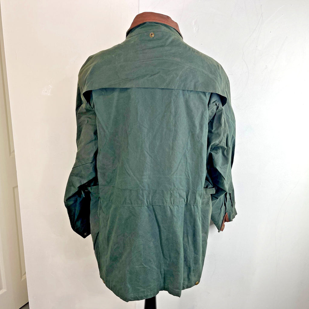 Koolah Middy Premium Wax Jacket Dark Green Made in Canada size 2XL fits like 4XL