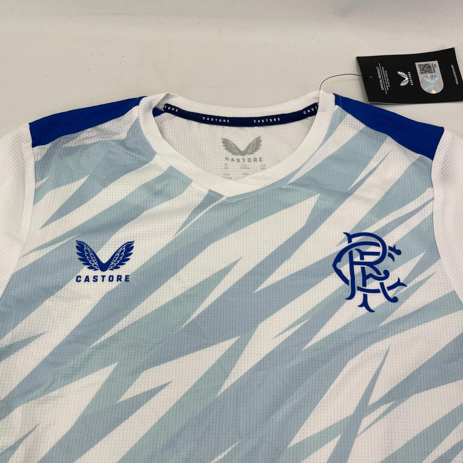 Rangers FC Team Football Club Kids Matchday Shirt size Junior XL White/Blue