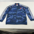 Adidas Originals Primegreen Jacket Blue Camo Full Zip Track Top size 15-16yrs