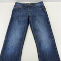 Lee Cooper Harry Jeans Men’s Blue Denim Straight Leg W34 *L30