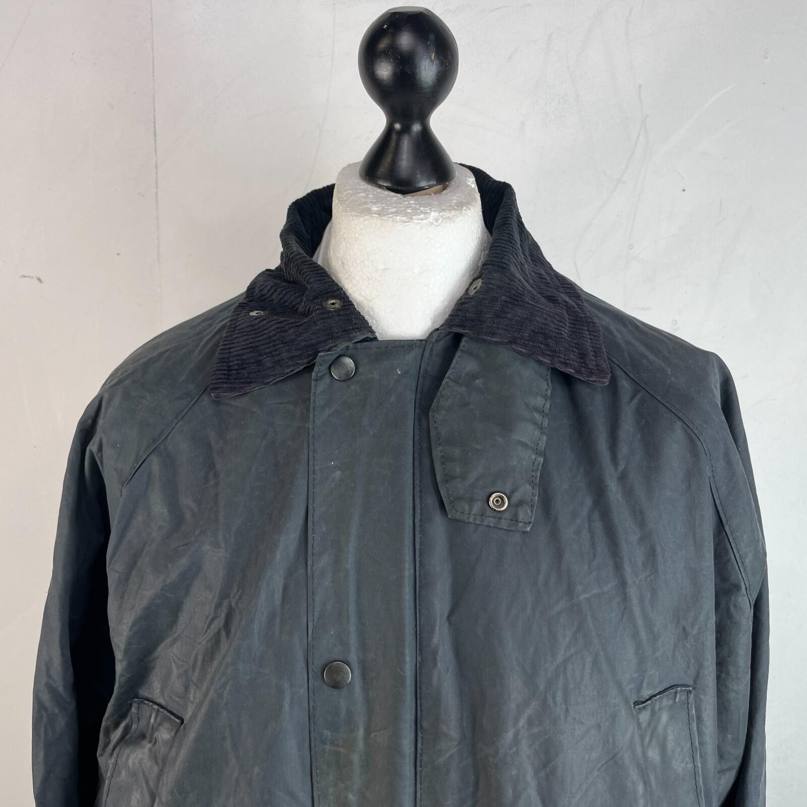 RAF Coats Wax Jacket in Black Mens size M Country Field Coat