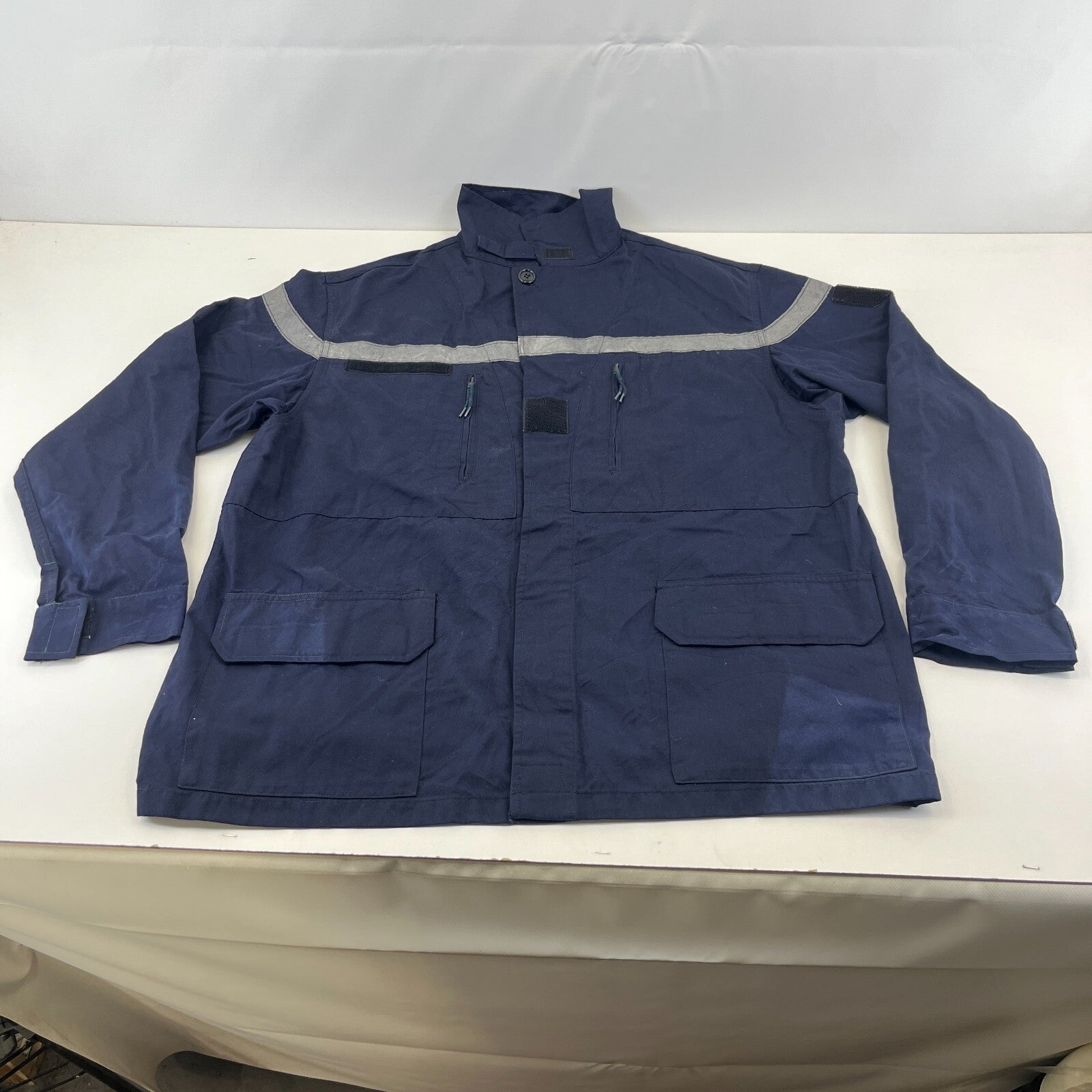 Balsan French Military Chore Jacket size 128L (UK XL) Navy Blue Workwear Canvas