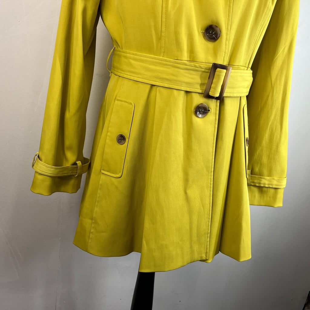 F&F Belted Trench Coat in Mustard Yellow Women's size 20 - VGC