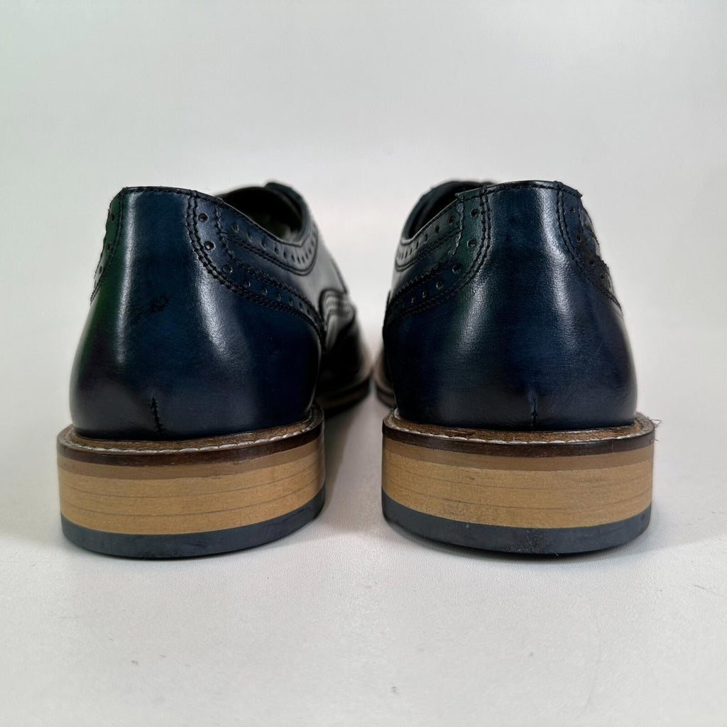 Ikon Buster Brogues Shoes in Navy Blue Smart Casual Lace Up size 6 - NEW in Box