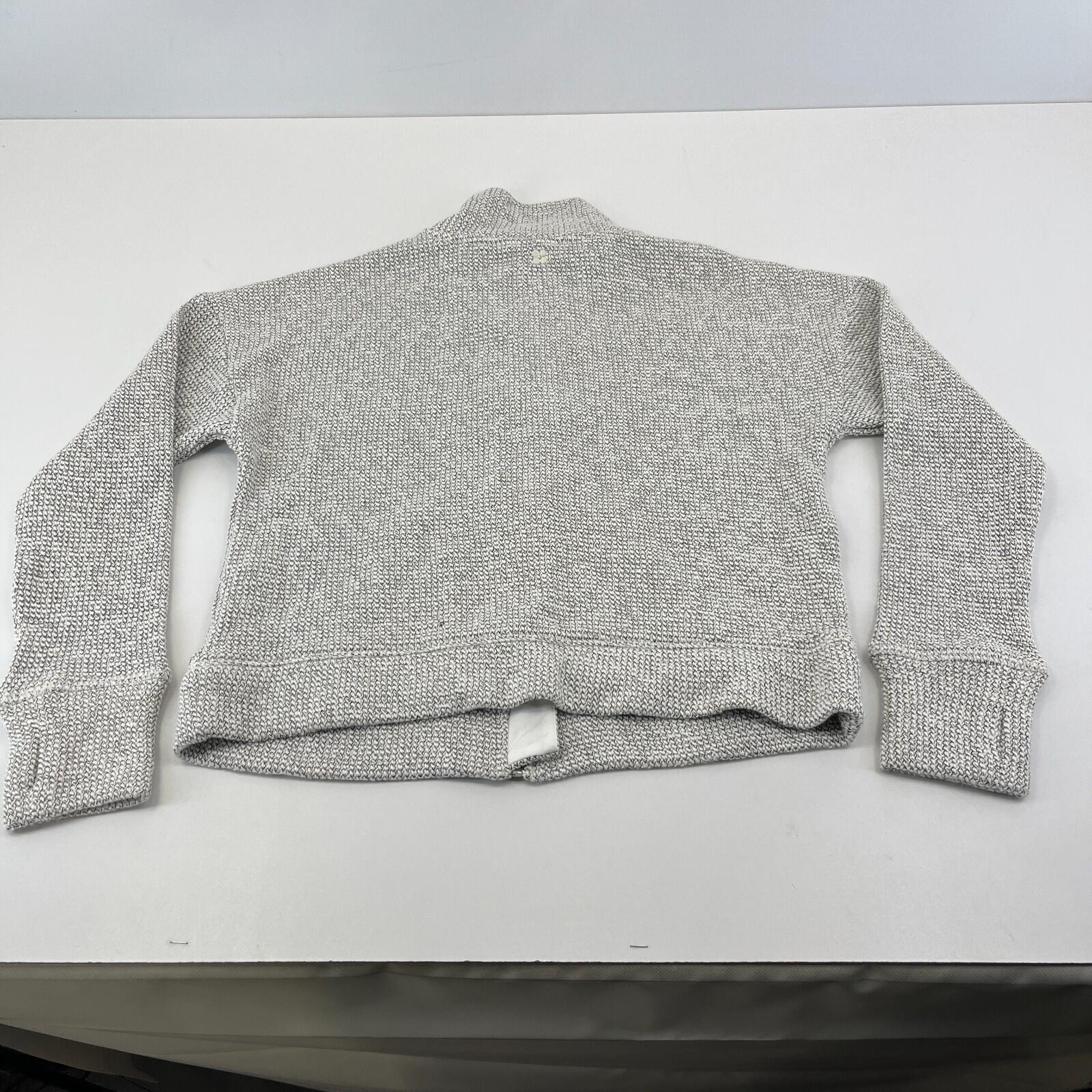 Sweaty Betty Restful Boucle Zip-Through Jacket Lily White size Small