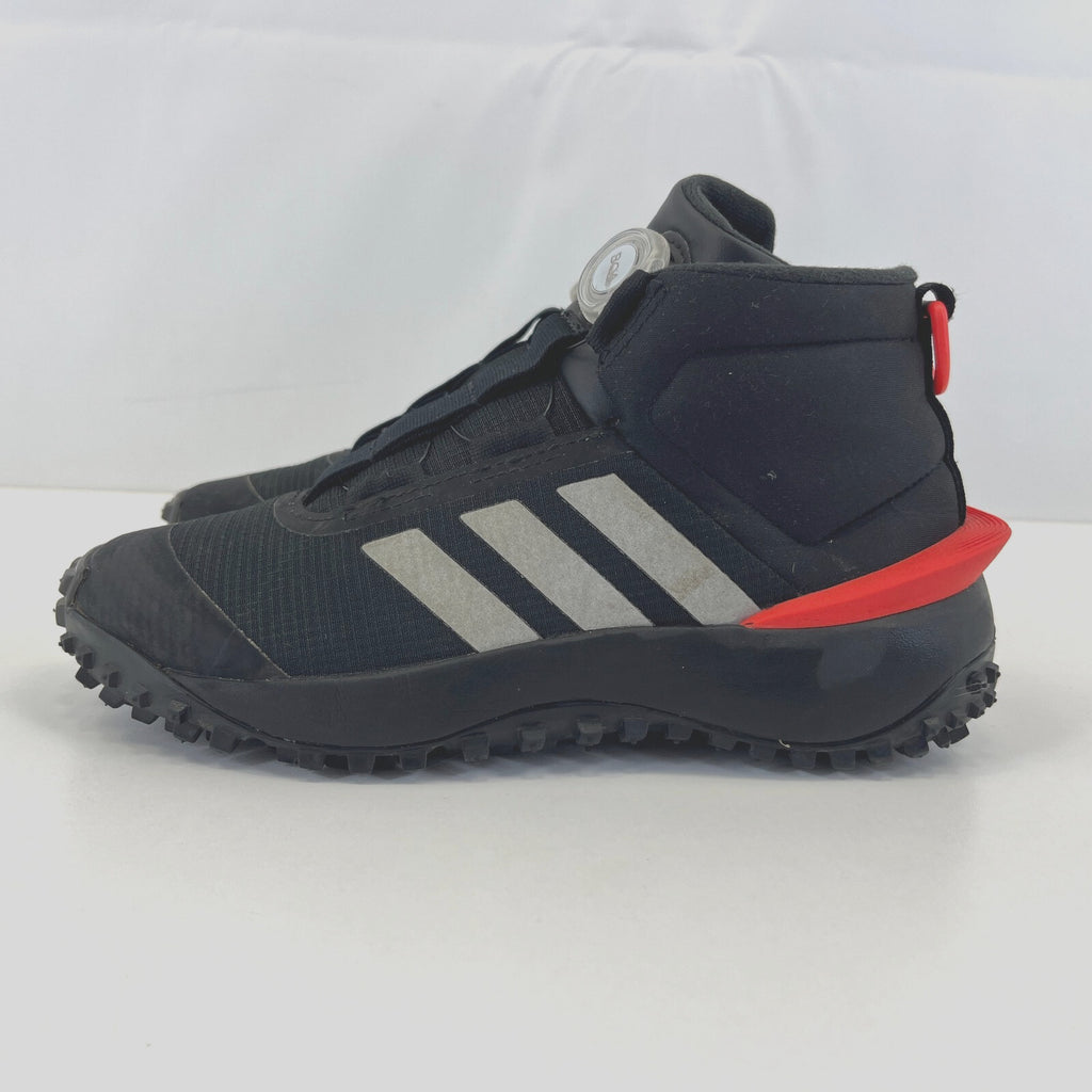 Adidas Fortatrail BOA High Top Trainers in Black & Red UK size 5 / EU 38