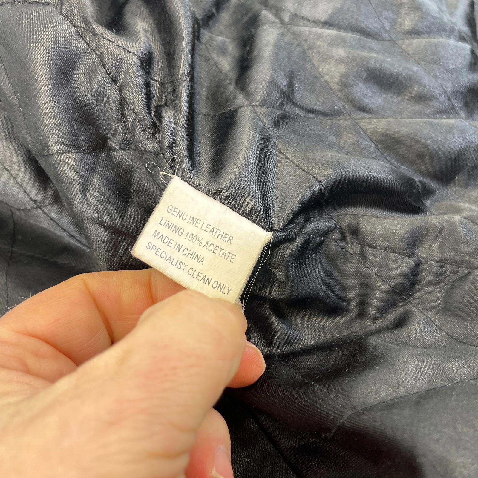 Paragon Mens Mid Length Leather Jacket Coat size XL in Black