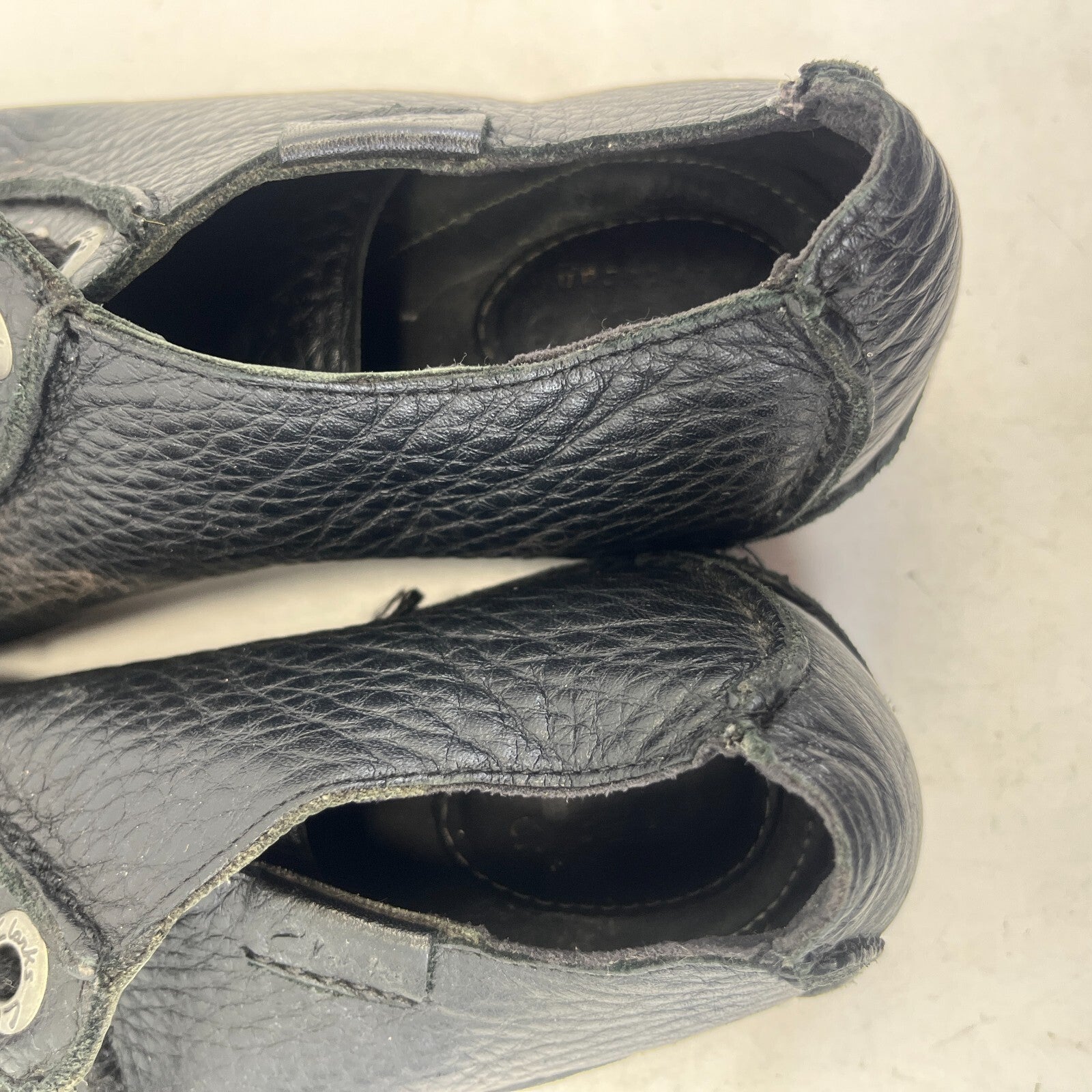 Clarks Active Air Black Leather Pasty Shoes size UK 6 EU 39 1/2 Womens Pasties
