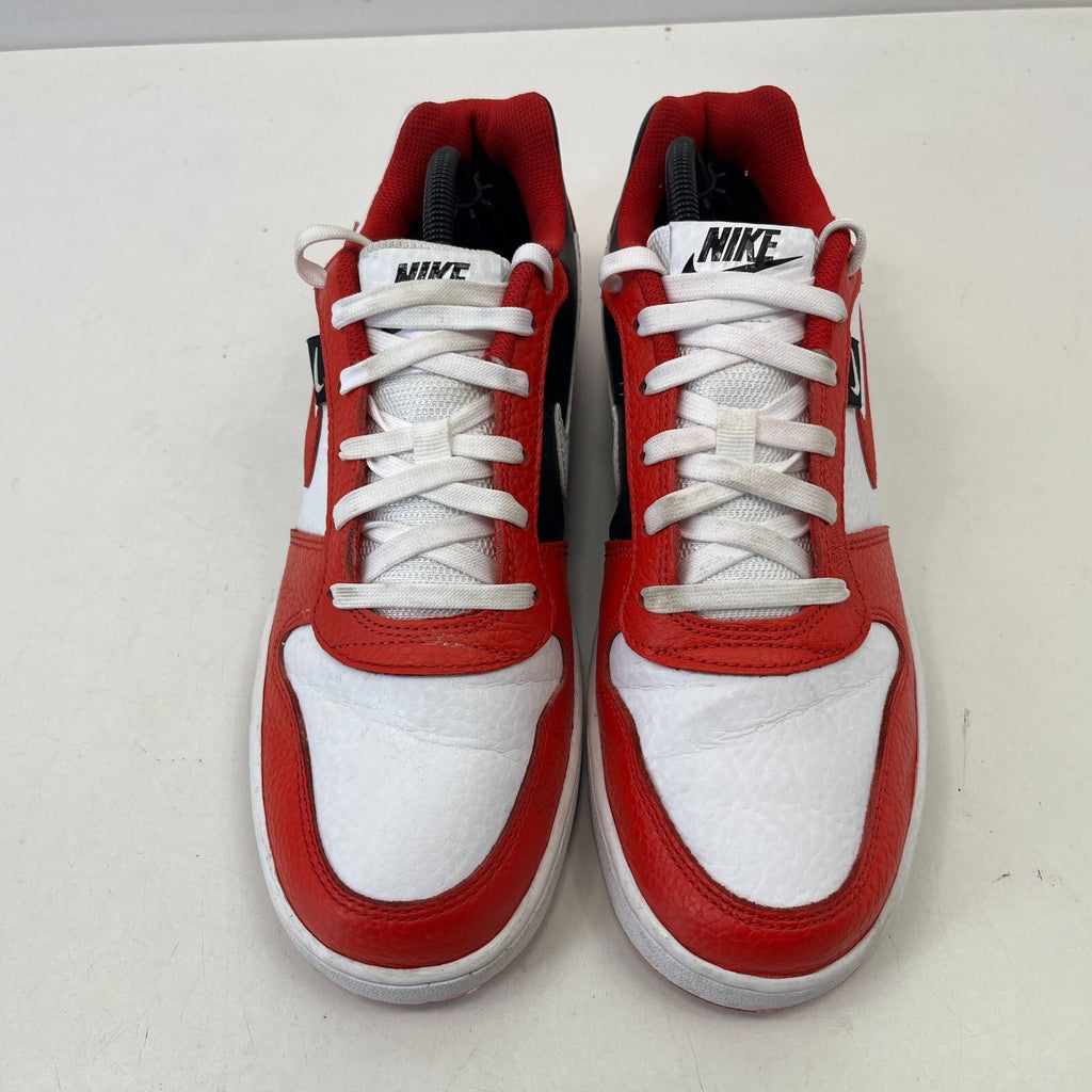Nike Ebernon Low Prem Trainers Basketball Shoes Sneakers White Black Red UK 7.5