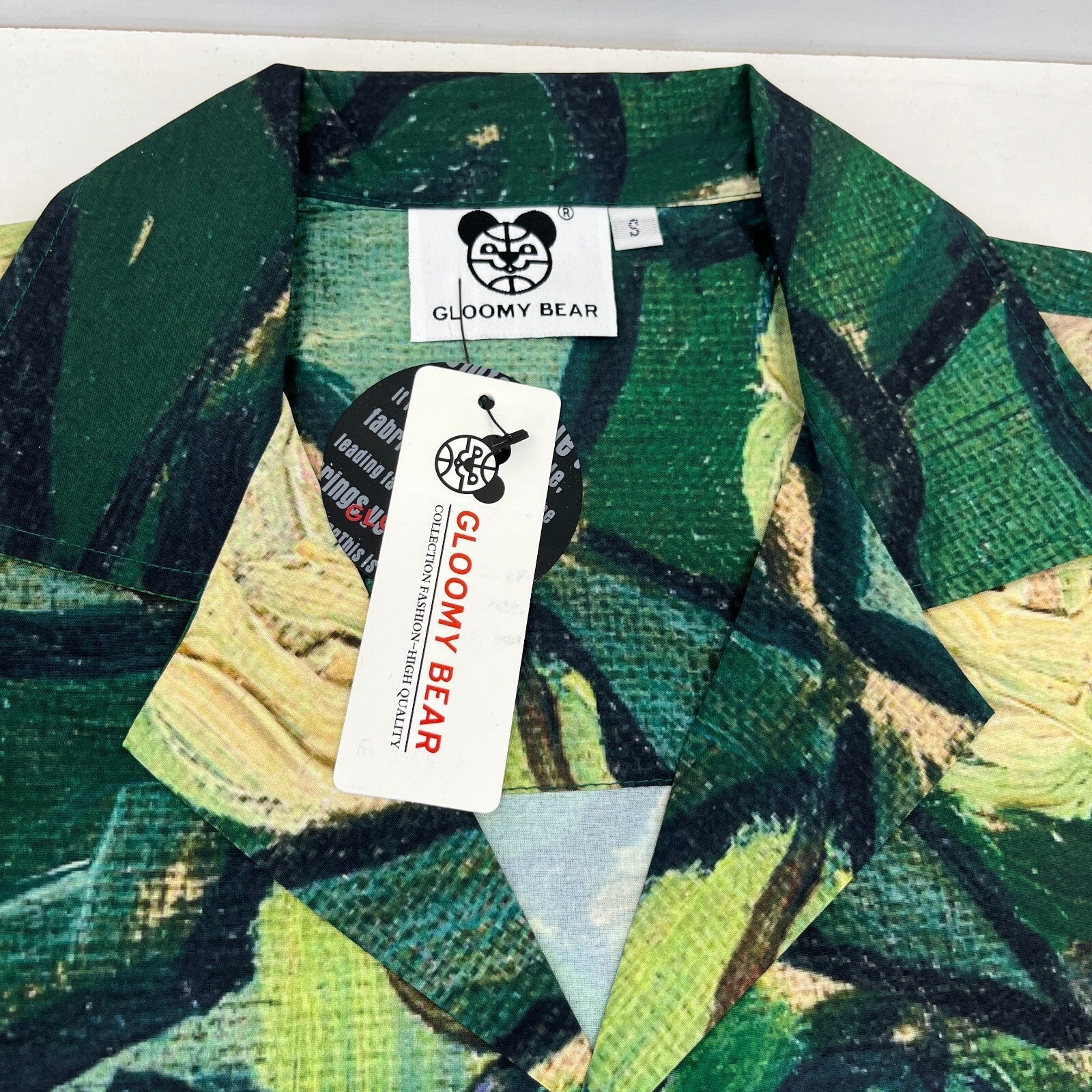 Gloomy Bear AOP Short Sleeve Shirt Forest Jungle Print size S - Sh*te Shirt