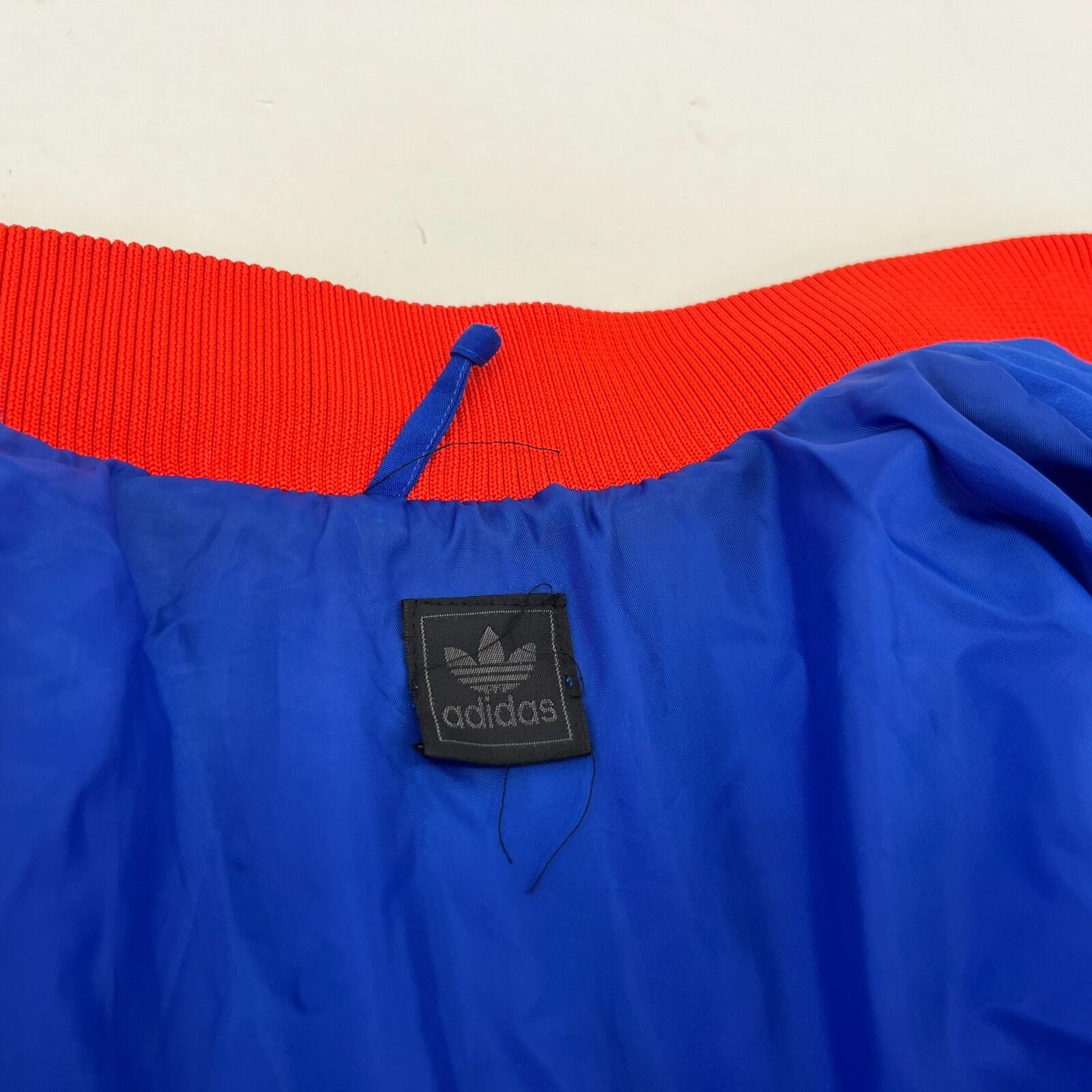 Vintage Adidas Insulated Team Jacket Mens Blue/Red UK size Small