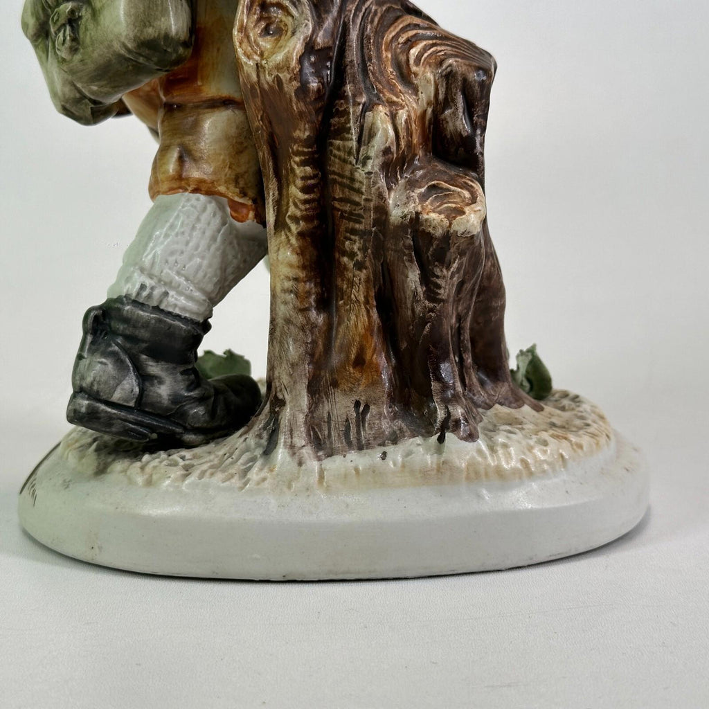 Rare The Hunter Capodimonte Figure Mopping His Brow - Approx 10.5" - VGC