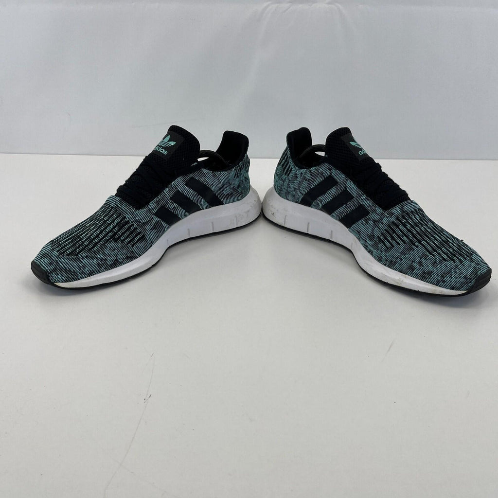 Adidas Swift Run Mens Trainers Mint Green Mesh Knit UK size 10.5 - VGC
