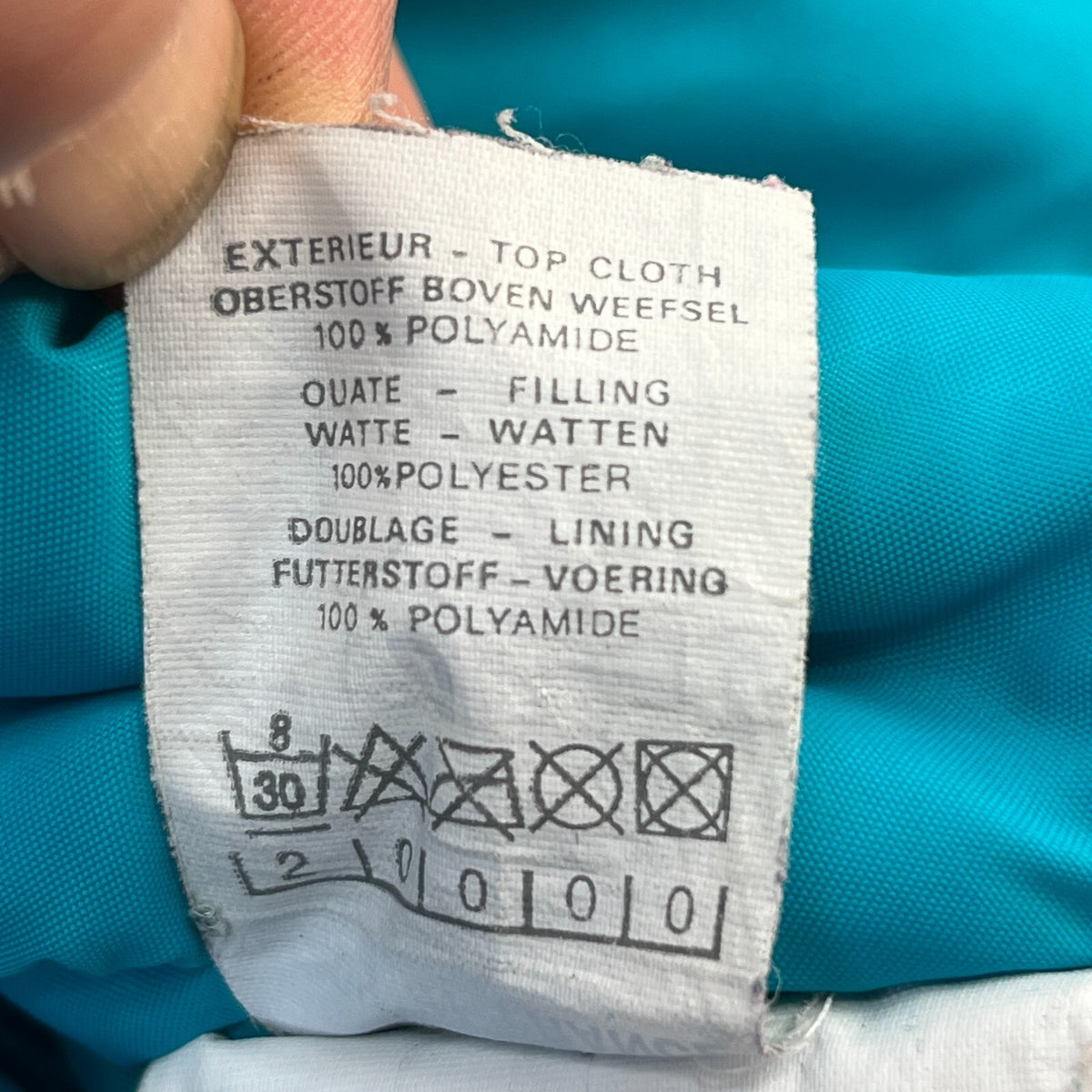 Skiss Women's Vintage Ski Jacket Made in France EU size 40 Pink & Blue - P2P 22"