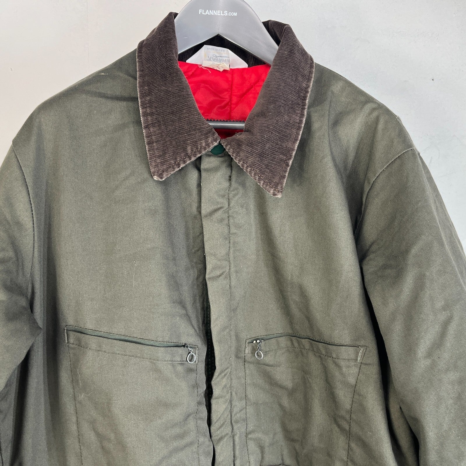 Key Imperial Green Heavy Duty Overalls Quilted Insulated Mens Large-Reg USA Made