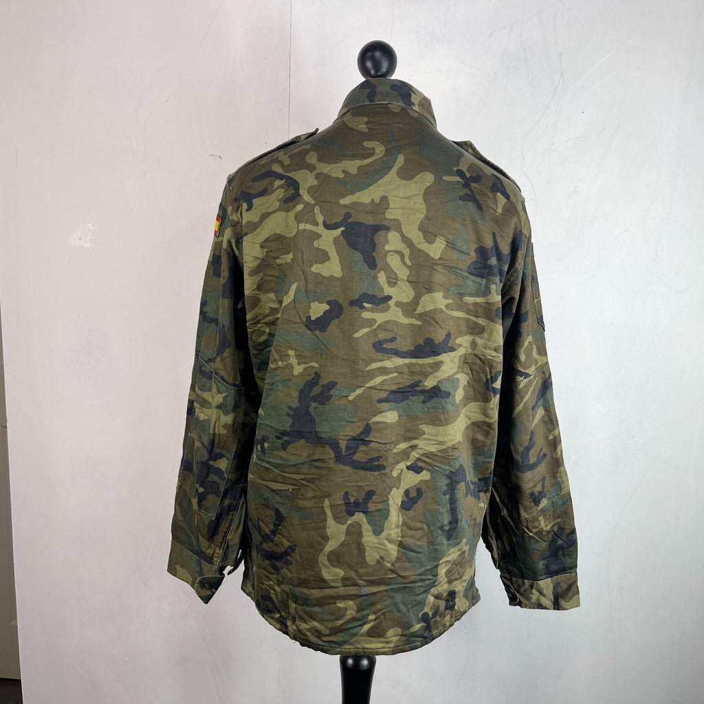 Spanish Military Army Issue Thermal Combat Jacket Woodland Camouflage size L