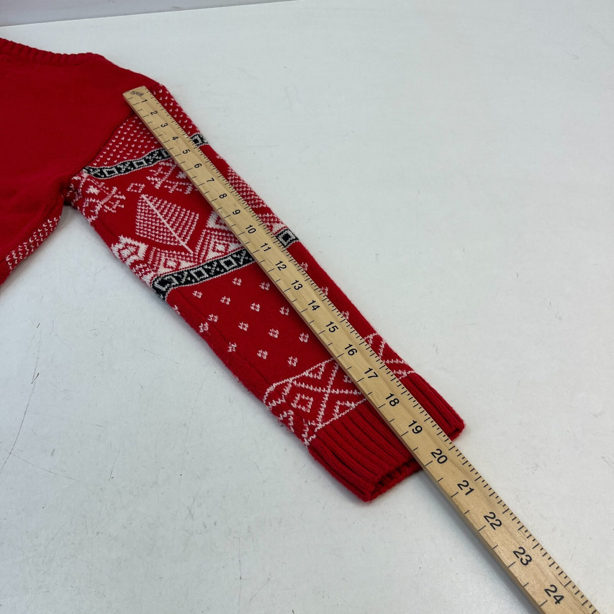 Next Kids Rudolph Christmas Fair Isle Knit Jumper Red Kids size 10 years